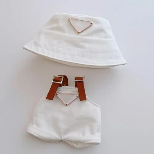 17cm Clothes Set(NO Doll), Hat & Overalls Set For 17cm Accessories Suit, Cute Clothes For Dress Up Unique Style (Black1) 6 17cm Clothes Set(NO Doll), Hat & Overalls Set For 17cm Accessories Suit, Cute Clothes For Dress Up Unique Style (Black1) - Image 6