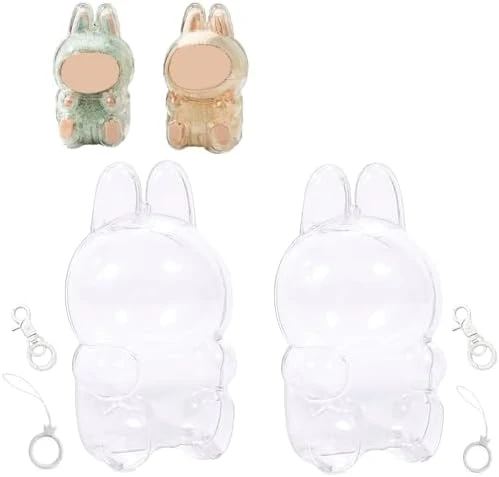 Cases For Blind Box Doll, 1 PC Standing & 1 PC Sitting Protective Cases Covers Acrylic Clear Protectors For Blind Box Doll With Keychains (Doll Not Included, 1 PC Standing & 1 PC Sitting) 7 Cases For Blind Box Doll, 1 PC Standing & 1 PC Sitting Protective Cases Covers Acrylic Clear Protectors For Blind Box Doll With Keychains (Doll Not Included, 1 PC Standing & 1 PC Sitting) - Image 7