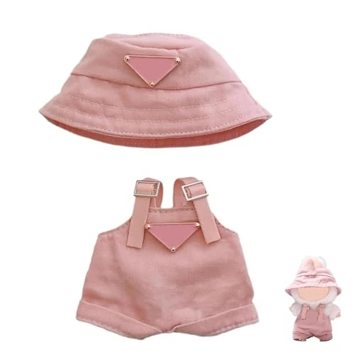 Clothes For Labubu(NO Doll), Doll Clothes For LABUBU 17CM Dolls, Handcrafted Crochet 2-Piece Clothes Set, Premium Fashion Cute Outfit For Dolls Accessories(Pink) 1 Clothes For Labubu(NO Doll), Doll Clothes For LABUBU 17CM Dolls, Handcrafted Crochet 2-Piece Clothes Set, Premium Fashion Cute Outfit For Dolls Accessories(Pink)