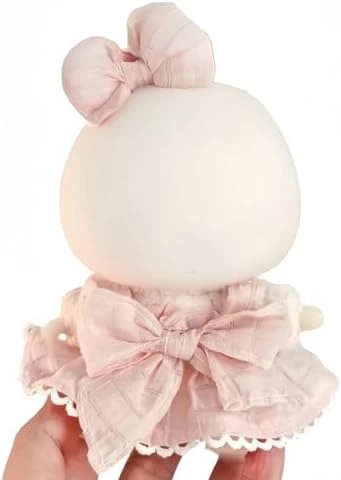 Doll Clothes Compatible With Labubu Fashion Doll Dress And Bow Made For La Bubu ,Dress Up Skirt Accessories (Blue) 4 Doll Clothes Compatible With Labubu Fashion Doll Dress And Bow Made For La Bubu ,Dress Up Skirt Accessories (Blue) - Image 4