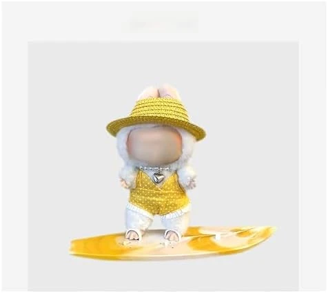 Pendant Button Knitted Sweater Labu Hat Replacement Kit (Yellow Polka Dot Swimsuit + Yellow Surfboard + Necklace + Yellow Straw Hat) 12 Pendant Button Knitted Sweater Labu Hat Replacement Kit (Yellow Polka Dot Swimsuit + Yellow Surfboard + Necklace + Yellow Straw Hat) - Image 12