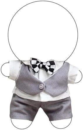 Doll Clothes – Classic Checkered Chic Set For 17cm Doll, Featuring A White And Black Checked Dress, Bow Headpiece, And Stylish Black Mini Bag – Doll Not Included 14 Doll Clothes – Classic Checkered Chic Set For 17cm Doll, Featuring A White And Black Checked Dress, Bow Headpiece, And Stylish Black Mini Bag – Doll Not Included - Image 14