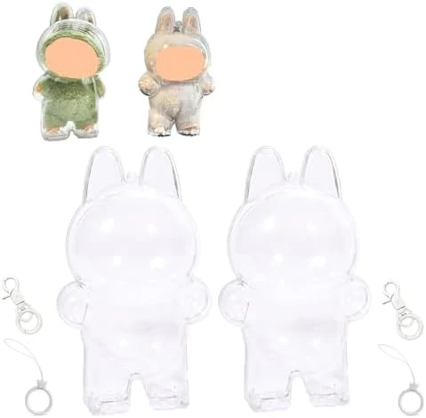 Cases For Blind Box Doll, 1 PC Standing & 1 PC Sitting Protective Cases Covers Acrylic Clear Protectors For Blind Box Doll With Keychains (Doll Not Included, 1 PC Standing & 1 PC Sitting) 8 Cases For Blind Box Doll, 1 PC Standing & 1 PC Sitting Protective Cases Covers Acrylic Clear Protectors For Blind Box Doll With Keychains (Doll Not Included, 1 PC Standing & 1 PC Sitting) - Image 8