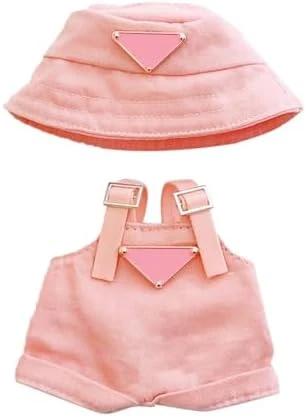 17cm Doll Clothes Set(NO Doll),Outfit Set With Hat & Overalls Of Clothes Designer,Cute Clothes For Dress Up Unique Style(Black) 9 17cm Doll Clothes Set(NO Doll),Outfit Set With Hat & Overalls Of Clothes Designer,Cute Clothes For Dress Up Unique Style(Black) - Image 9