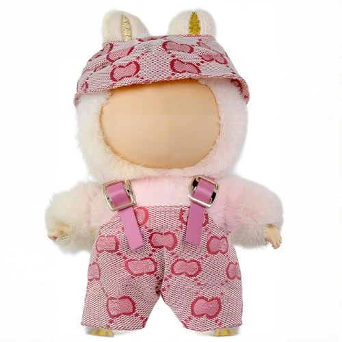 Clothes For LABUBU 17cm Doll (NO Doll),Outfit For LABUBU Doll, Premium Outfit ,Hat & Overalls Set For LABUBU Dress Up,Accessories For LABUBU (C) 2 Clothes For LABUBU 17cm Doll (NO Doll),Outfit For LABUBU Doll, Premium Outfit ,Hat & Overalls Set For LABUBU Dress Up,Accessories For LABUBU (C) - Image 2