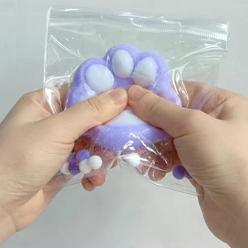 5 Pack Squishy Cat Paw Squeeze Toys, Cute Kawaii Squishies Sensory Mochi Toys, Stress Relieving Fur Ball OPP Packaging Gifts, Party Favors Soft Squishy Fidget Toys For Kids 4 5 Pack Squishy Cat Paw Squeeze Toys, Cute Kawaii Squishies Sensory Mochi Toys, Stress Relieving Fur Ball OPP Packaging Gifts, Party Favors Soft Squishy Fidget Toys For Kids - Image 4