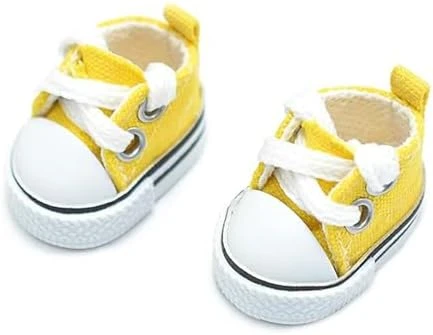 Mini Doll Shoes, 1 Pair Cute Lace Up Canvas Sneakers Compatible For 17cm/15cm Doll Shoes Toy Outfit Accessories(Black) 15 Mini Doll Shoes, 1 Pair Cute Lace Up Canvas Sneakers Compatible For 17cm/15cm Doll Shoes Toy Outfit Accessories(Black) - Image 15