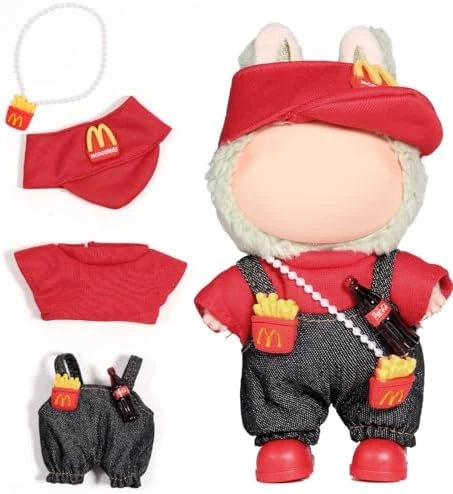 AICase For Labubu Clothes/for Labubu Outfits,Clothes Set For 17cm Lububu Doll,3 Piece Set Hat Clothing For LA BUBU, Boys And Girls Stylish Adorable Dolls Clothes Accessories (No Doll)_10 11 AICase For Labubu Clothes/for Labubu Outfits,Clothes Set For 17cm Lububu Doll,3 Piece Set Hat Clothing For LA BUBU, Boys And Girls Stylish Adorable Dolls Clothes Accessories (No Doll)_10 - Image 11