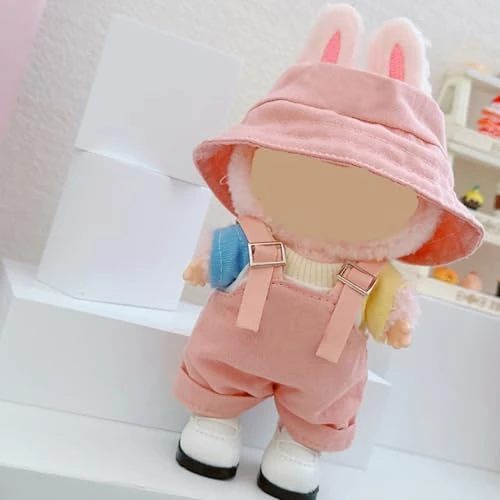 Clothes For Labubu(NO Doll), Doll Clothes For LABUBU 17CM Dolls, Handcrafted Crochet 2-Piece Clothes Set, Premium Fashion Cute Outfit For Dolls Accessories(Pink) 6 Clothes For Labubu(NO Doll), Doll Clothes For LABUBU 17CM Dolls, Handcrafted Crochet 2-Piece Clothes Set, Premium Fashion Cute Outfit For Dolls Accessories(Pink) - Image 6