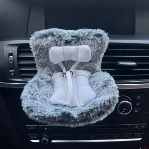 La-bubu Car Seat With Soft Furry Cushion For 10-17cm Dolls, La-bubu Accessories, Car Air Vent Decor, Includes Seat Leg For Desktop Display 13 La-bubu Car Seat With Soft Furry Cushion For 10-17cm Dolls, La-bubu Accessories, Car Air Vent Decor, Includes Seat Leg For Desktop Display - Image 13