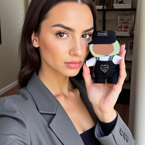 17CM Doll Clothes (No Dolls),3Pcs Outfits For 6.7 Inch Dolls Accessories Party Decoration Favors Merch Gifts Fits Popular Cute Blind Box Art Dolls (Black) 6 17CM Doll Clothes (No Dolls),3Pcs Outfits For 6.7 Inch Dolls Accessories Party Decoration Favors Merch Gifts Fits Popular Cute Blind Box Art Dolls (Black) - Image 6