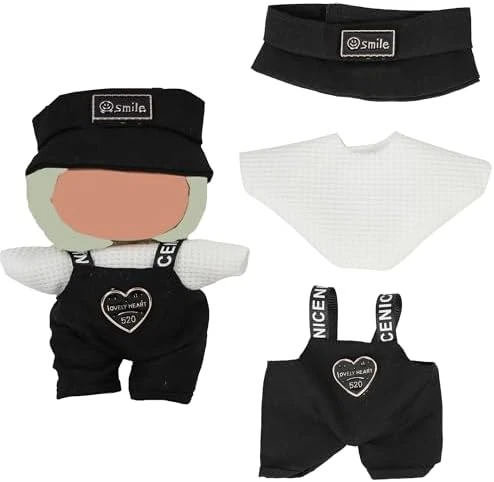17CM Doll Clothes (No Dolls),3Pcs Outfits For 6.7 Inch Dolls Accessories Party Decoration Favors Merch Gifts Fits Popular Cute Blind Box Art Dolls (Black) 7 17CM Doll Clothes (No Dolls),3Pcs Outfits For 6.7 Inch Dolls Accessories Party Decoration Favors Merch Gifts Fits Popular Cute Blind Box Art Dolls (Black) - Image 7