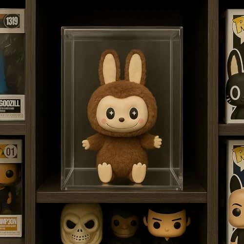 Premium Magnetic Protective Hard Case For Labubu® Dolls And Keychains – 6.7"x5"x4" Clear Acrylic Stackable Display Box W/ Beveled Lid For The Monsters Lababu – Dust/Moisture Resistant Accessories (6) 4 Premium Magnetic Protective Hard Case For Labubu® Dolls And Keychains – 6.7"x5"x4" Clear Acrylic Stackable Display Box W/ Beveled Lid For The Monsters Lababu – Dust/Moisture Resistant Accessories (6) - Image 4