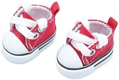 Mini Doll Shoes, 1 Pair Cute Lace Up Canvas Sneakers Compatible For 17cm/15cm Doll Shoes Toy Outfit Accessories(Black) 11 Mini Doll Shoes, 1 Pair Cute Lace Up Canvas Sneakers Compatible For 17cm/15cm Doll Shoes Toy Outfit Accessories(Black) - Image 11