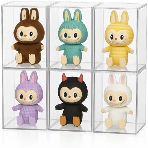 Premium Magnetic Protective Hard Case For Labubu® Dolls And Keychains – 6.7"x5"x4" Clear Acrylic Stackable Display Box W/ Beveled Lid For The Monsters Lababu – Dust/Moisture Resistant Accessories (6) 8 Premium Magnetic Protective Hard Case For Labubu® Dolls And Keychains – 6.7"x5"x4" Clear Acrylic Stackable Display Box W/ Beveled Lid For The Monsters Lababu – Dust/Moisture Resistant Accessories (6) - Image 8