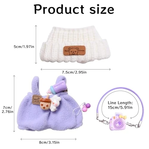 17cm Doll Clothes, Outfits Set For Dolls , Exquisite Accessories For Doll, Cute Clothes For Dolls Dress Up Unique Style 2 17cm Doll Clothes, Outfits Set For Dolls , Exquisite Accessories For Doll, Cute Clothes For Dolls Dress Up Unique Style - Image 2