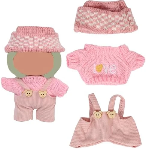 17CM Doll Clothes (No Dolls),3Pcs Outfits For 6.7 Inch Dolls Accessories Party Decoration Favors Merch Gifts Fits Popular Cute Blind Box Art Dolls (Black) 8 17CM Doll Clothes (No Dolls),3Pcs Outfits For 6.7 Inch Dolls Accessories Party Decoration Favors Merch Gifts Fits Popular Cute Blind Box Art Dolls (Black) - Image 8