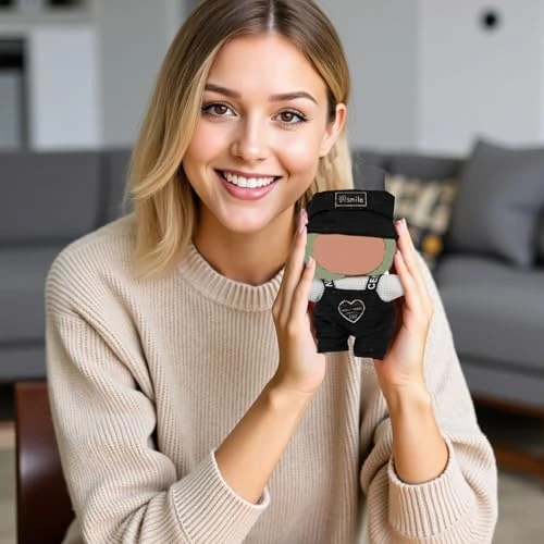 17CM Doll Clothes (No Dolls),3Pcs Outfits For 6.7 Inch Dolls Accessories Party Decoration Favors Merch Gifts Fits Popular Cute Blind Box Art Dolls (Black) 5 17CM Doll Clothes (No Dolls),3Pcs Outfits For 6.7 Inch Dolls Accessories Party Decoration Favors Merch Gifts Fits Popular Cute Blind Box Art Dolls (Black) - Image 5