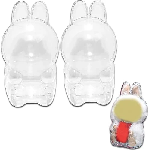 Protective Case Cover For LABUBU Cola Stand, Clear Acrylic Display Box Hard Case Accessories With Silicone Strap For The Monsters LABUBU Cola Series Surprise Shake - Cola Stand (Cola Stand) 7 Protective Case Cover For LABUBU Cola Stand, Clear Acrylic Display Box Hard Case Accessories With Silicone Strap For The Monsters LABUBU Cola Series Surprise Shake - Cola Stand (Cola Stand) - Image 7