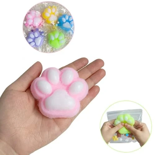 5 Pack Squishy Cat Paw Squeeze Toys, Cute Kawaii Squishies Sensory Mochi Toys, Stress Relieving Fur Ball OPP Packaging Gifts, Party Favors Soft Squishy Fidget Toys For Kids 6 5 Pack Squishy Cat Paw Squeeze Toys, Cute Kawaii Squishies Sensory Mochi Toys, Stress Relieving Fur Ball OPP Packaging Gifts, Party Favors Soft Squishy Fidget Toys For Kids - Image 6