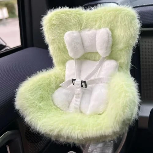La-bubu Car Seat With Soft Furry Cushion For 10-17cm Dolls, La-bubu Accessories, Car Air Vent Decor, Includes Seat Leg For Desktop Display 12 La-bubu Car Seat With Soft Furry Cushion For 10-17cm Dolls, La-bubu Accessories, Car Air Vent Decor, Includes Seat Leg For Desktop Display - Image 12