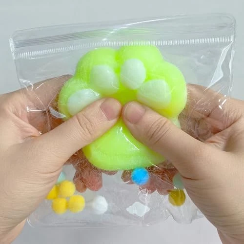 5 Pack Squishy Cat Paw Squeeze Toys, Cute Kawaii Squishies Sensory Mochi Toys, Stress Relieving Fur Ball OPP Packaging Gifts, Party Favors Soft Squishy Fidget Toys For Kids 5 5 Pack Squishy Cat Paw Squeeze Toys, Cute Kawaii Squishies Sensory Mochi Toys, Stress Relieving Fur Ball OPP Packaging Gifts, Party Favors Soft Squishy Fidget Toys For Kids - Image 5
