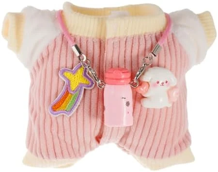 Clothes For 17cm Doll, Accessories For 17cm Dolls, Clothes Set For Dolls, Adorable Chic 2 PCS Set Ornaments Jumpsuit For Doll Accessories (No Doll) (Jumpsuit-Blue) 4 Clothes For 17cm Doll, Accessories For 17cm Dolls, Clothes Set For Dolls, Adorable Chic 2 PCS Set Ornaments Jumpsuit For Doll Accessories (No Doll) (Jumpsuit-Blue) - Image 4