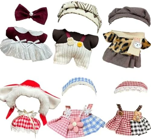 Doll Clothes For Doll, 6 Pack Outfits For 17cm Doll, Perfect For Play & Display, Doll Accessories For Collectors (No Dolls) (Set 3) 11 Doll Clothes For Doll, 6 Pack Outfits For 17cm Doll, Perfect For Play & Display, Doll Accessories For Collectors (No Dolls) (Set 3) - Image 11