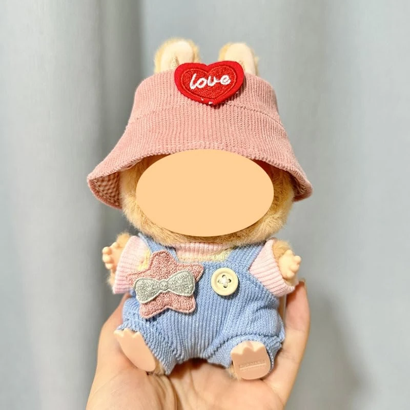 Pendant Button Knitted Sweater Labu Hat Replacement Kit (Avocado Overalls Two-Piece Set + Green Love Hat) 2 Pendant Button Knitted Sweater Labu Hat Replacement Kit (Avocado Overalls Two-Piece Set + Green Love Hat) - Image 2