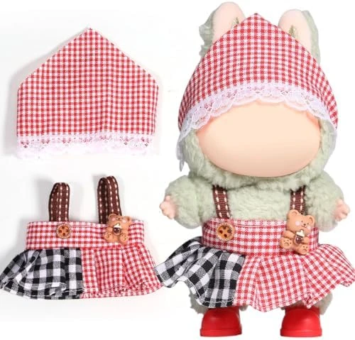 AICase For Labubu Clothes/for Labubu Outfits,Clothes Set For 17cm Lububu Doll,3 Piece Set Hat Clothing For LA BUBU, Boys And Girls Stylish Adorable Dolls Clothes Accessories (No Doll)_10 7 AICase For Labubu Clothes/for Labubu Outfits,Clothes Set For 17cm Lububu Doll,3 Piece Set Hat Clothing For LA BUBU, Boys And Girls Stylish Adorable Dolls Clothes Accessories (No Doll)_10 - Image 7