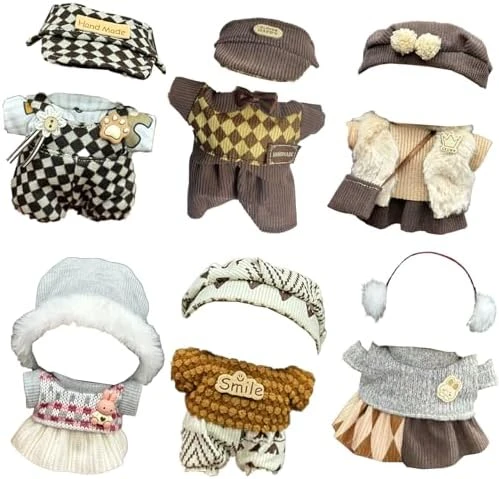 Doll Clothes For Doll, 6 Pack Outfits For 17cm Doll, Perfect For Play & Display, Doll Accessories For Collectors (No Dolls) (Set 3) 10 Doll Clothes For Doll, 6 Pack Outfits For 17cm Doll, Perfect For Play & Display, Doll Accessories For Collectors (No Dolls) (Set 3) - Image 10