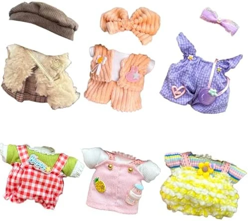Doll Clothes For Doll, 6 Pack Outfits For 17cm Doll, Perfect For Play & Display, Doll Accessories For Collectors (No Dolls) (Set 3) 9 Doll Clothes For Doll, 6 Pack Outfits For 17cm Doll, Perfect For Play & Display, Doll Accessories For Collectors (No Dolls) (Set 3) - Image 9