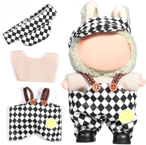 AICase For Labubu Clothes/for Labubu Outfits,Clothes Set For 17cm Lububu Doll,3 Piece Set Hat Clothing For LA BUBU, Boys And Girls Stylish Adorable Dolls Clothes Accessories (No Doll)_10 8 AICase For Labubu Clothes/for Labubu Outfits,Clothes Set For 17cm Lububu Doll,3 Piece Set Hat Clothing For LA BUBU, Boys And Girls Stylish Adorable Dolls Clothes Accessories (No Doll)_10 - Image 8