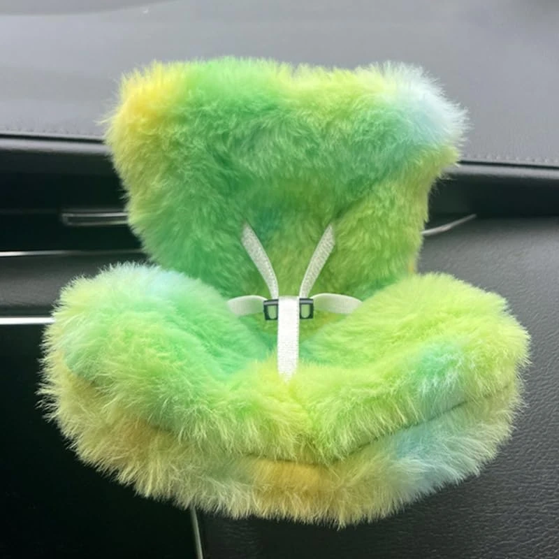 La-bubu Car Seat With Soft Furry Cushion For 10-17cm Dolls, La-bubu Accessories, Car Air Vent Decor, Includes Seat Leg For Desktop Display 7 La-bubu Car Seat With Soft Furry Cushion For 10-17cm Dolls, La-bubu Accessories, Car Air Vent Decor, Includes Seat Leg For Desktop Display - Image 7